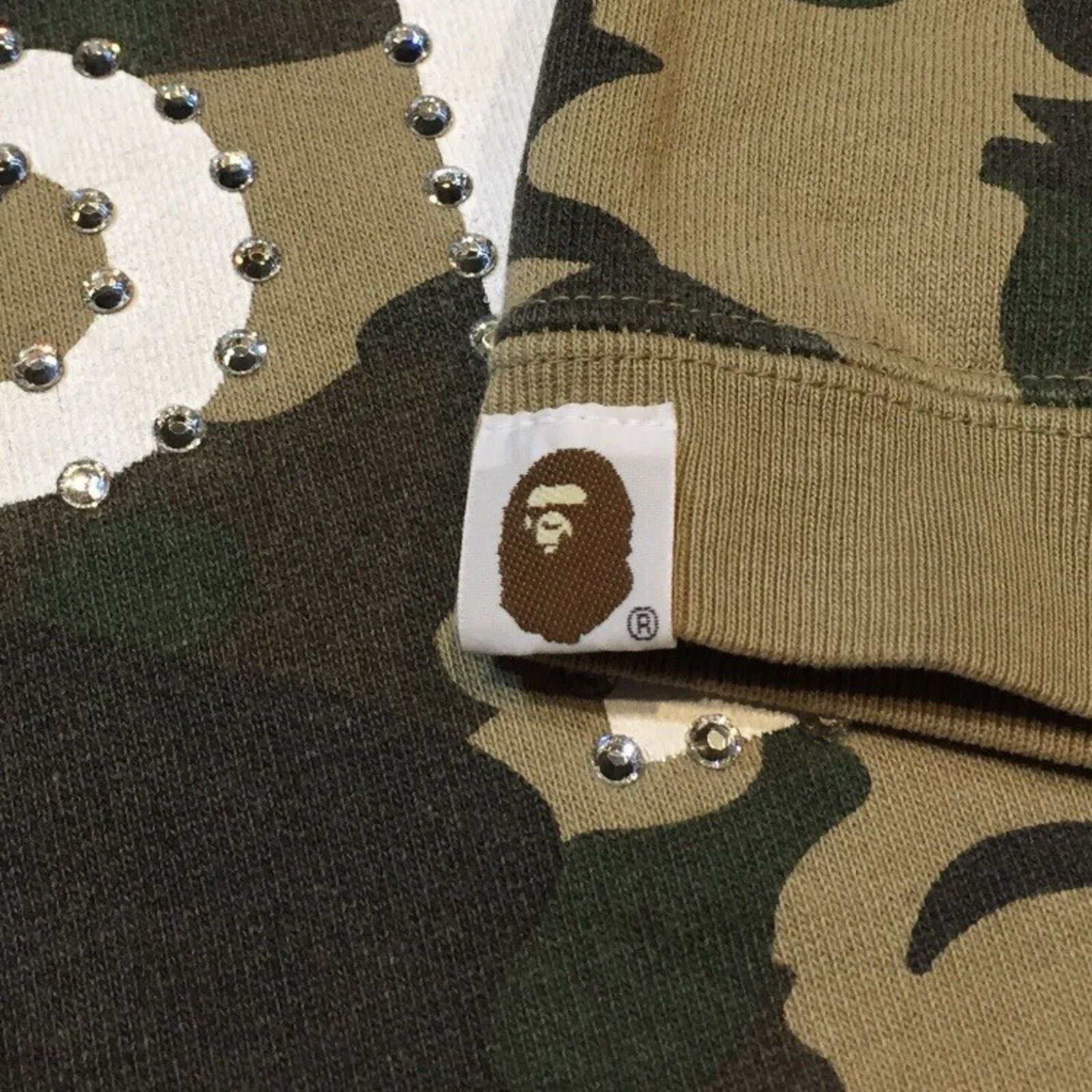 Bape Vintage Bape Swarovski First Edition Camo T Shirt Crystal Size US L / EU 52-54 / 3 - 10 Thumbnail