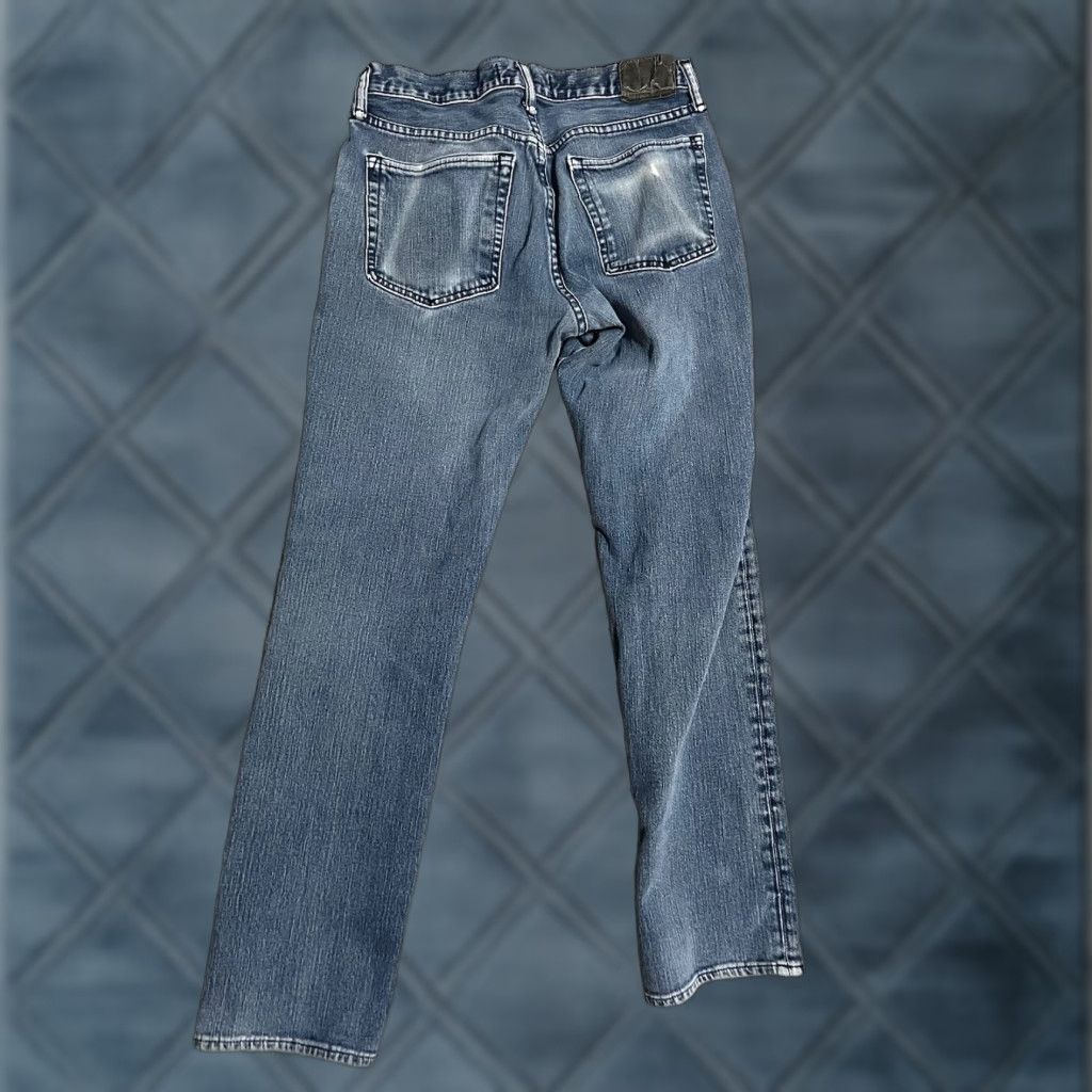 Gap Gap Slim Fit Jeans Men 30x30 Dark Wash Denim 5-Pocket Solid Straight 1969 For Good Distressed Blue Distressed Size US 30 / EU 46 - 1 Thumbnail