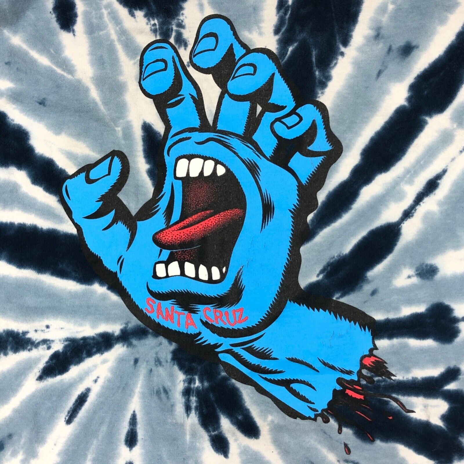 Vintage Santa Cruz Skateboards Tie Dye Hand Logo Tee T Shirt Small Size US S / EU 44-46 / 1 - 6 Thumbnail