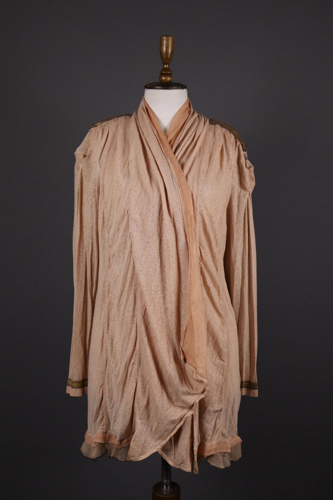 Elisa Cavaletti Club Sono Italiano Linen Cardugan Size L