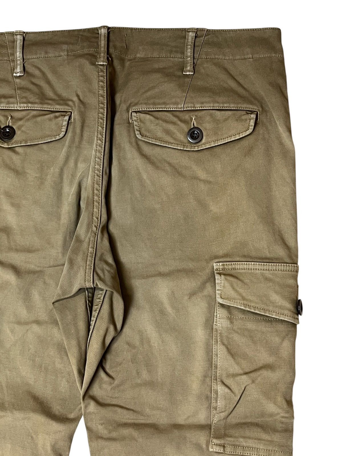 Johnbull Vintage JOHNBULL brown faded baker cargo pants Size US 35 - 9 Thumbnail