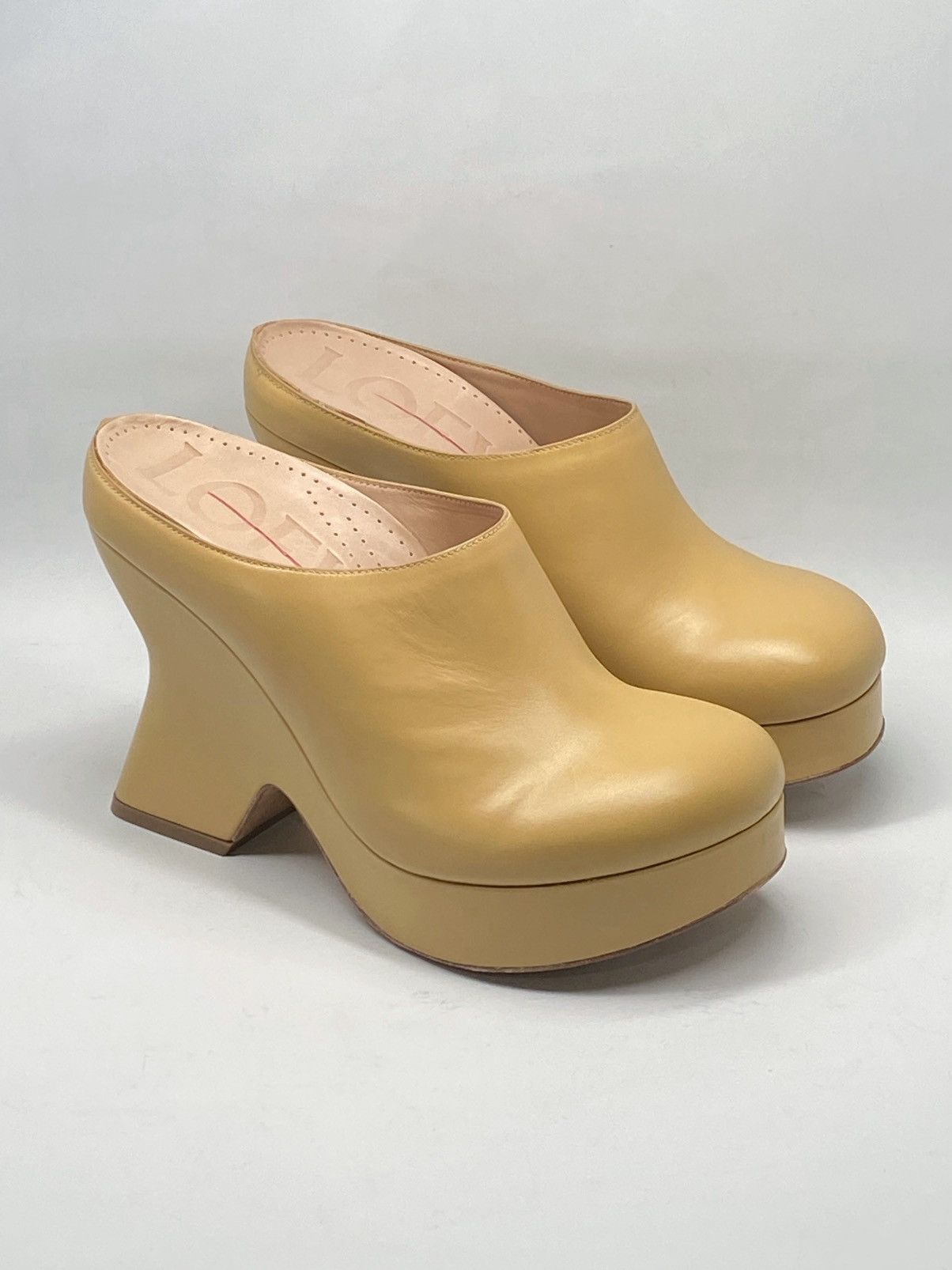 Loewe Loewe Terra 100 leather platform clogs size 37 Size US 7 / IT 37 - 7 Thumbnail