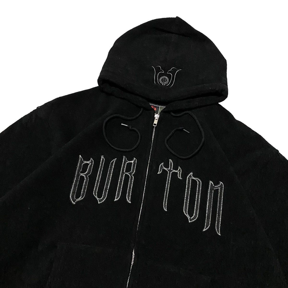 Vintage Burton Y2k fleece zipper hoodie Size US M / EU 48-50 / 2 - 2 Thumbnail