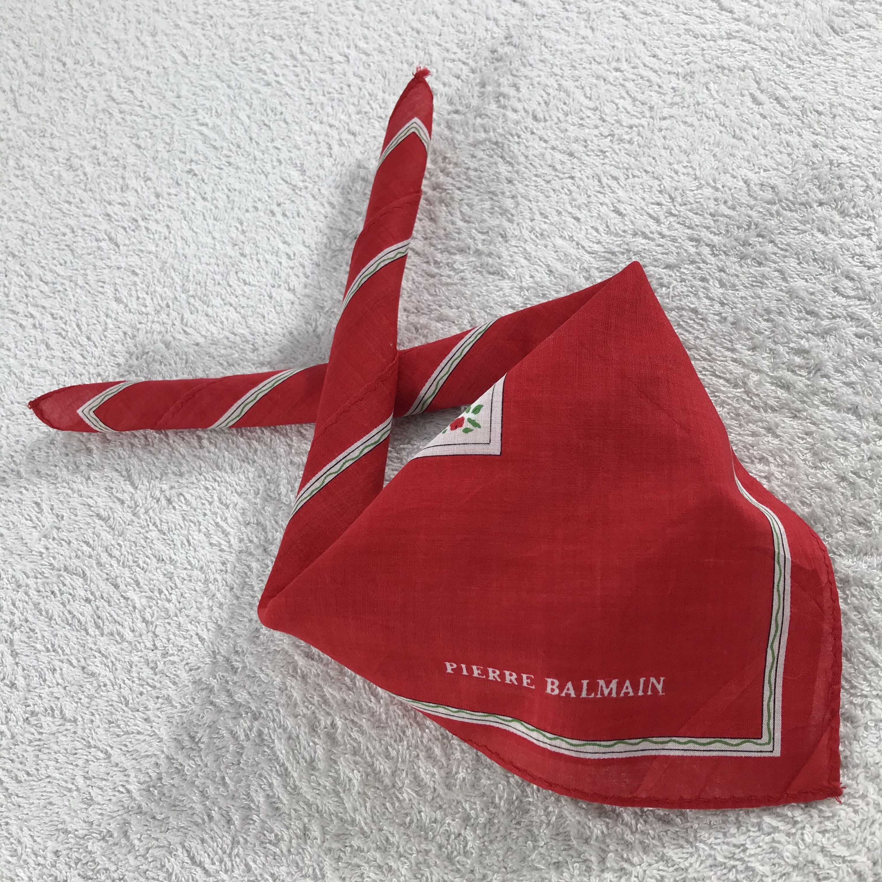 Pierre Balmain × Vintage Pierre Balmain Bandana / Handkerchief / Neckerchief - S321 Size ONE SIZE - 4 Thumbnail
