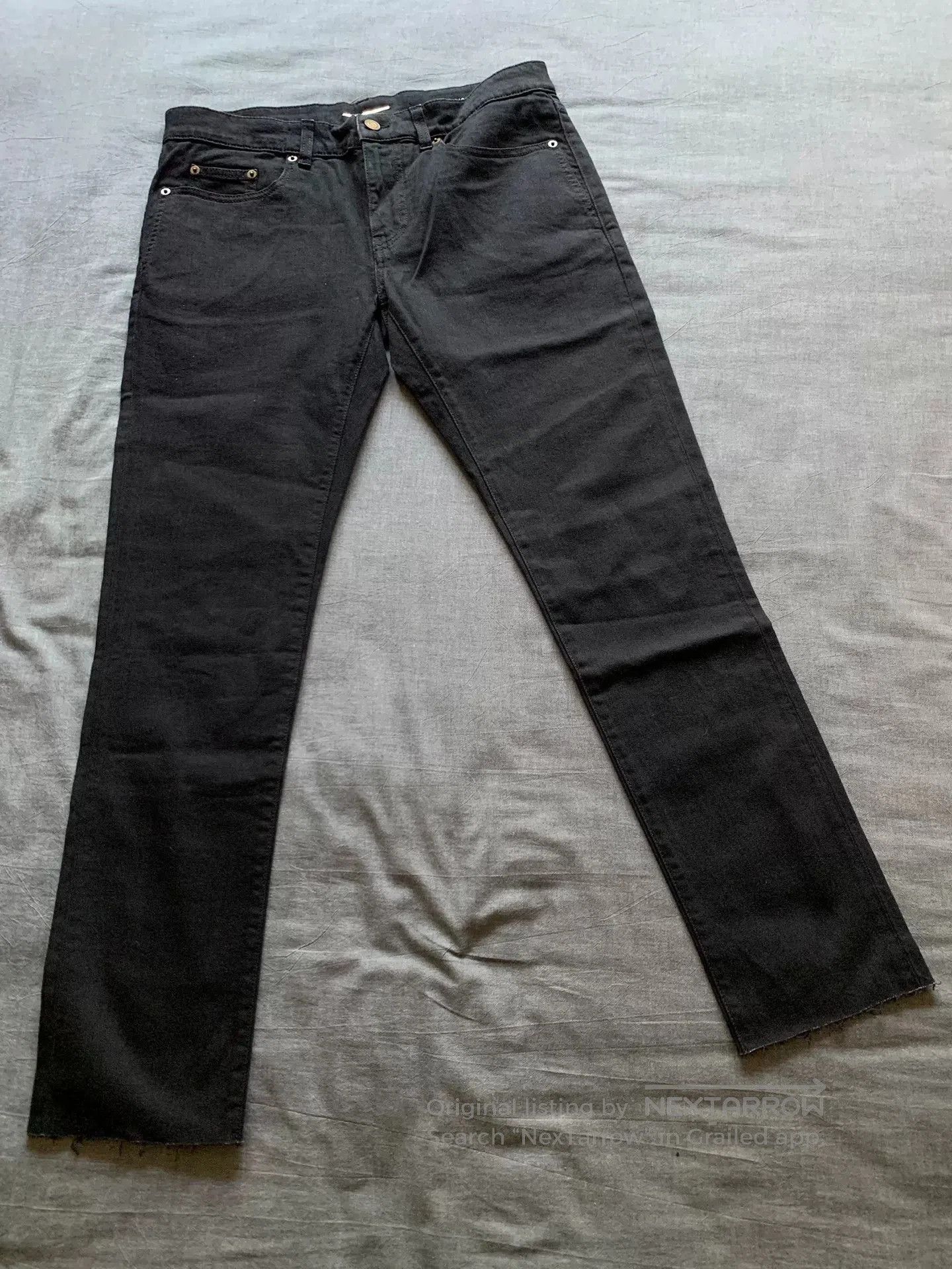 Saint Laurent Paris Saint Laurent SLP Washed Distressed Jeans. Size US 32 / EU 48 - 1 Thumbnail