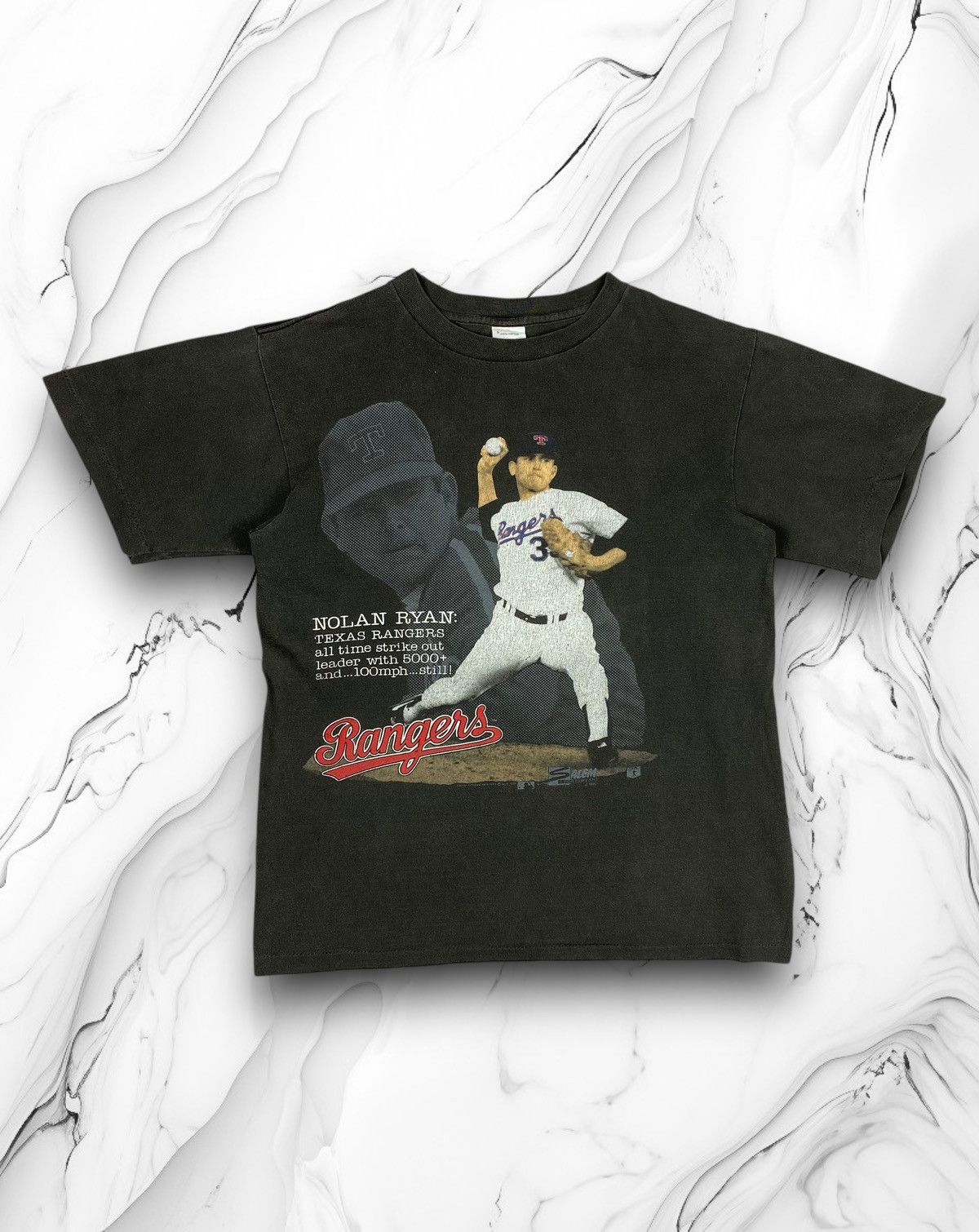 MLB × Vintage Vintage 90s Nolan Ryan Texas Rangers MLB Rare Tee Size US L / EU 52-54 / 3 - 1 Thumbnail