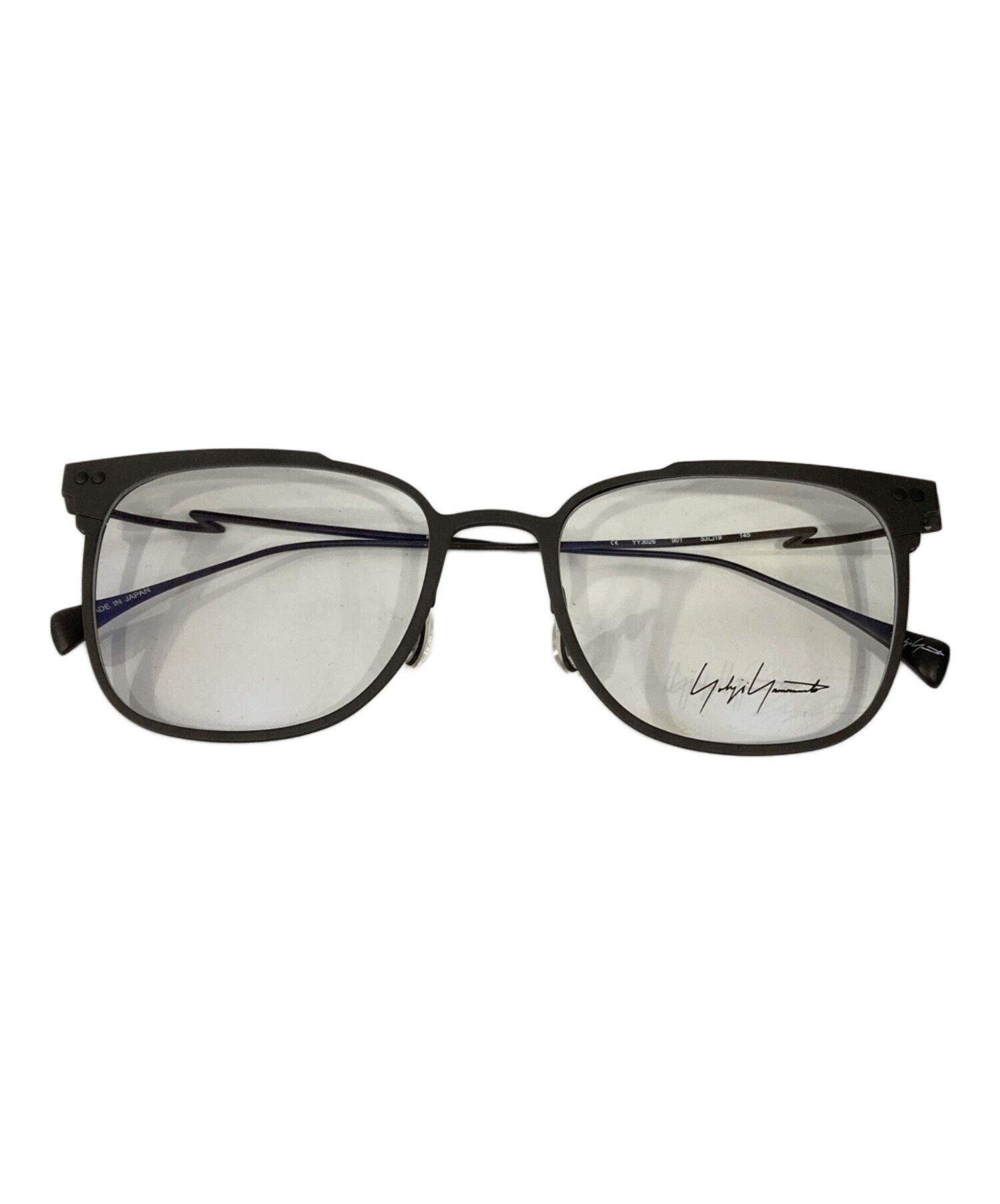Yohji Yamamoto YOHJI YAMAMOTO YY3026 Glasses Gray 53 口 19 145 Size ONE SIZE - 1 Thumbnail