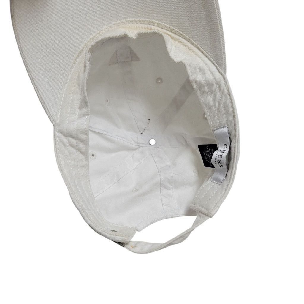 Guess GUESS Women's Basketball Hat White 100% Cotton Size ONE SIZE - 8 Thumbnail