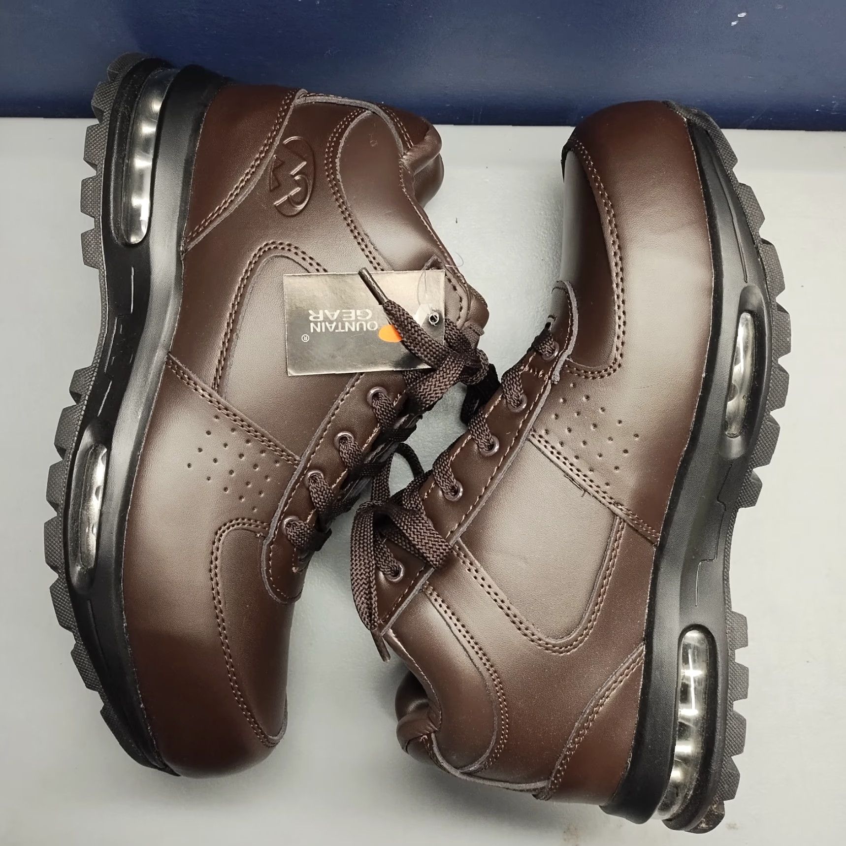 Vintage VINTAGE Mountain Gear D-Day LE 2 Boots Mens US 11 Brown Black Leather Lace Up 31635101B Size US 11 / EU 44 - 4 Thumbnail