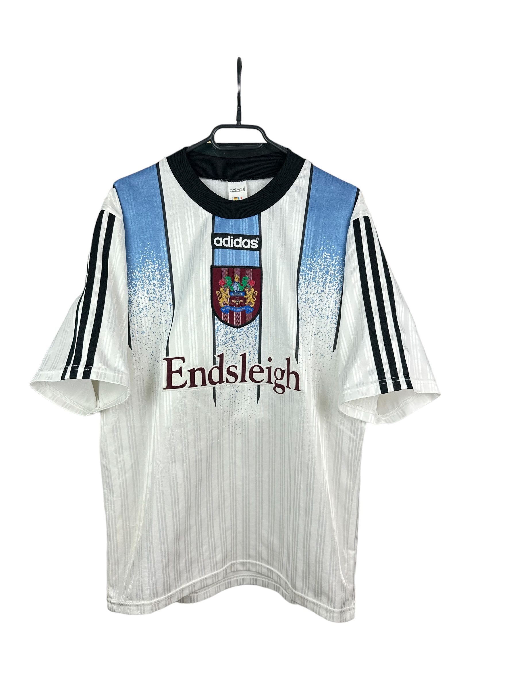 image of Burnley Away Football Shirt 1997 Soccer Jersey Adidas, Men's (Size Medium)