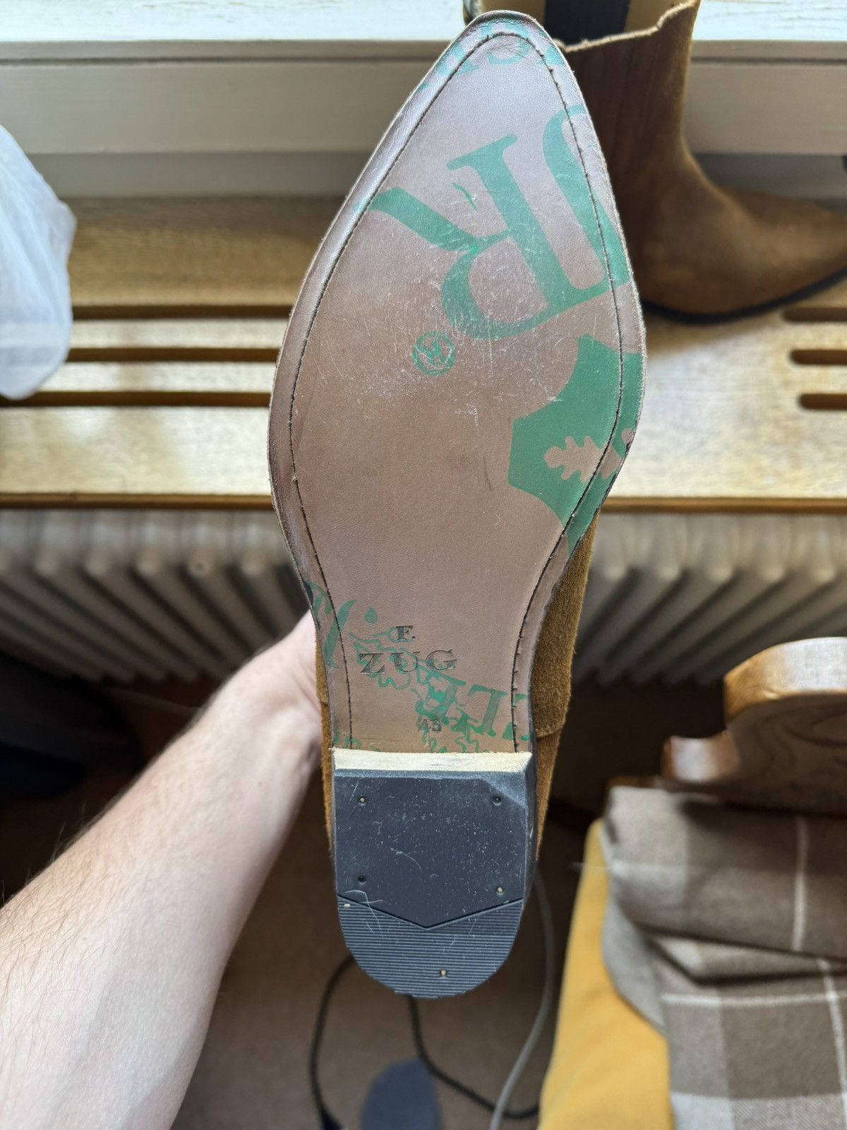 Other Suede Tan Chelsea Boots - Fabian Zug Size US 10 / EU 43 - 4 Thumbnail