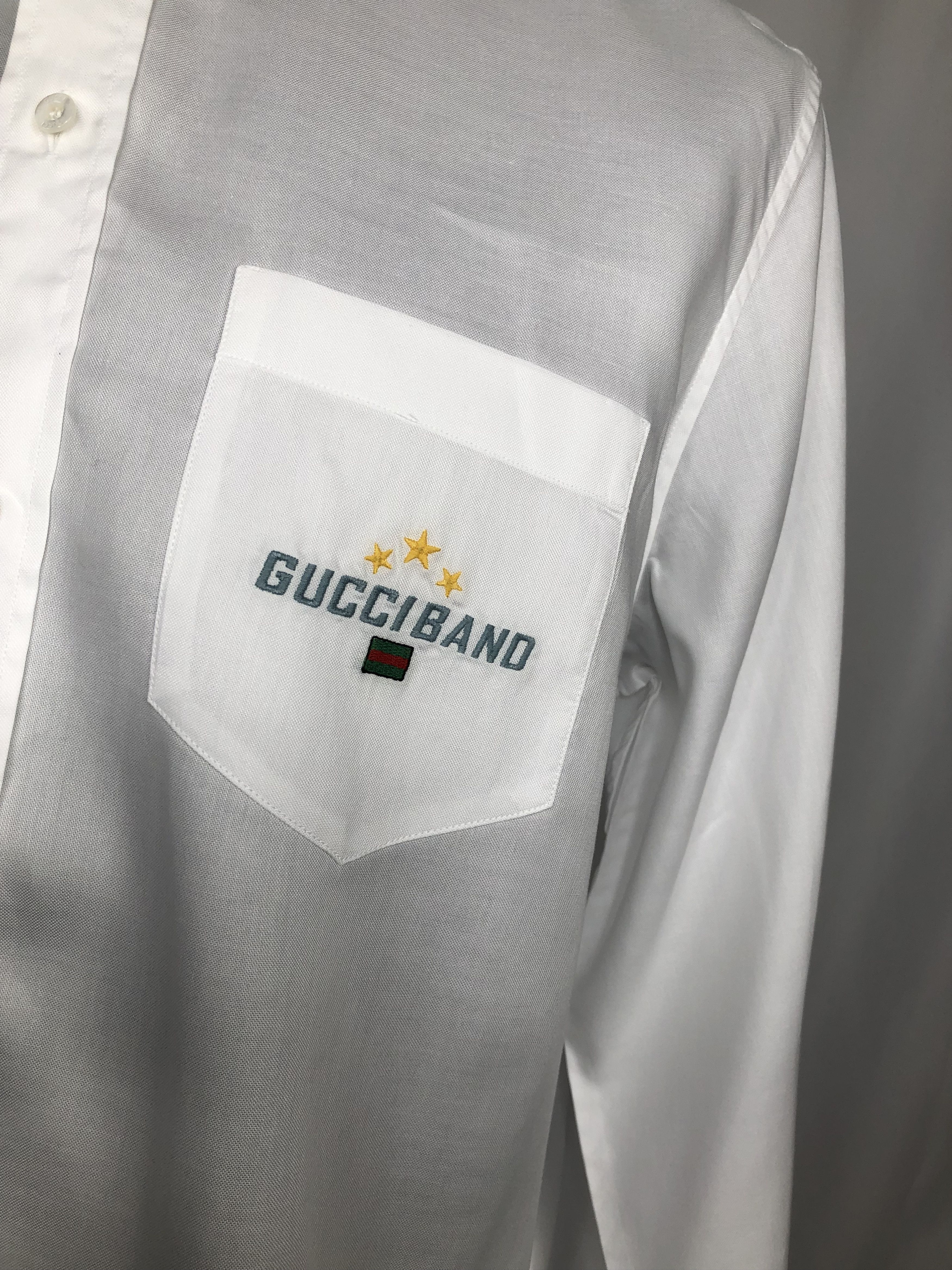 Gucci Gucci Band Cotton Shirt Size US L / EU 52-54 / 3 - 5 Thumbnail
