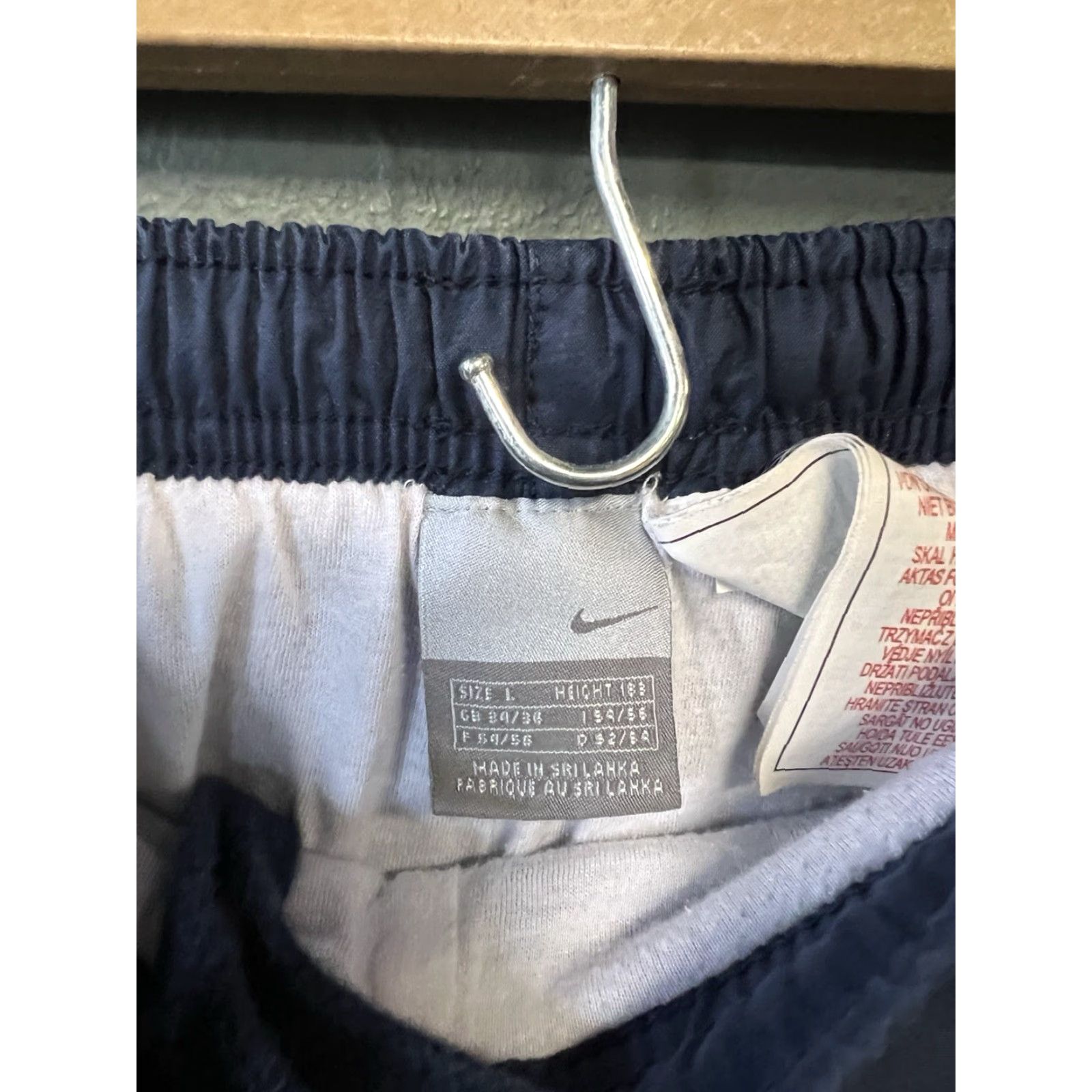 Nike VINTAGE Nike Mens Blue Sweatpants Pants L Fleece Lined Gray Tag Activewear Size US 33 - 3 Thumbnail