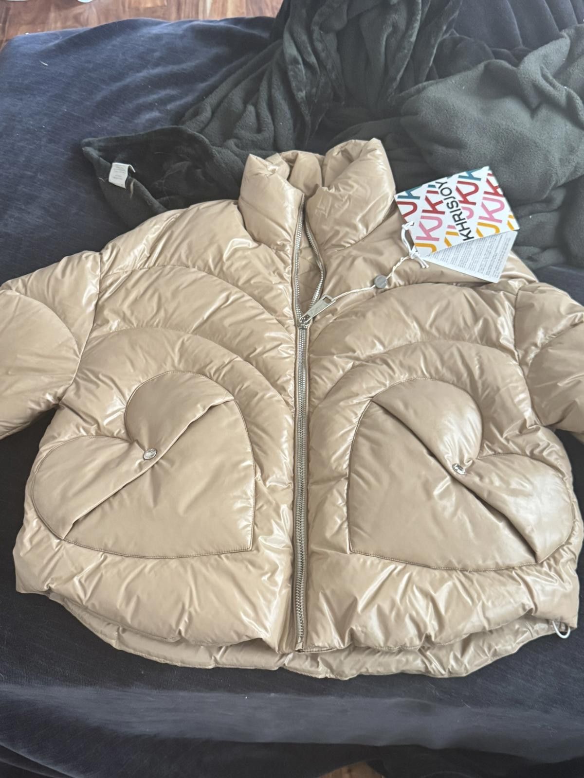 Khrisjoy Khrisjoy Corazon Shiny Beige Puffer Sz S Retail $2399 Size S / US 4 / IT 40 - 3 Thumbnail