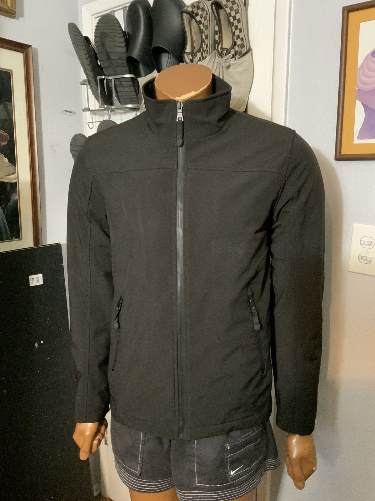Black Rivet Black Rivet Softshell Tech Outdoor Travel Zip Track Jacket Size US S / EU 44-46 / 1 - 8 Thumbnail