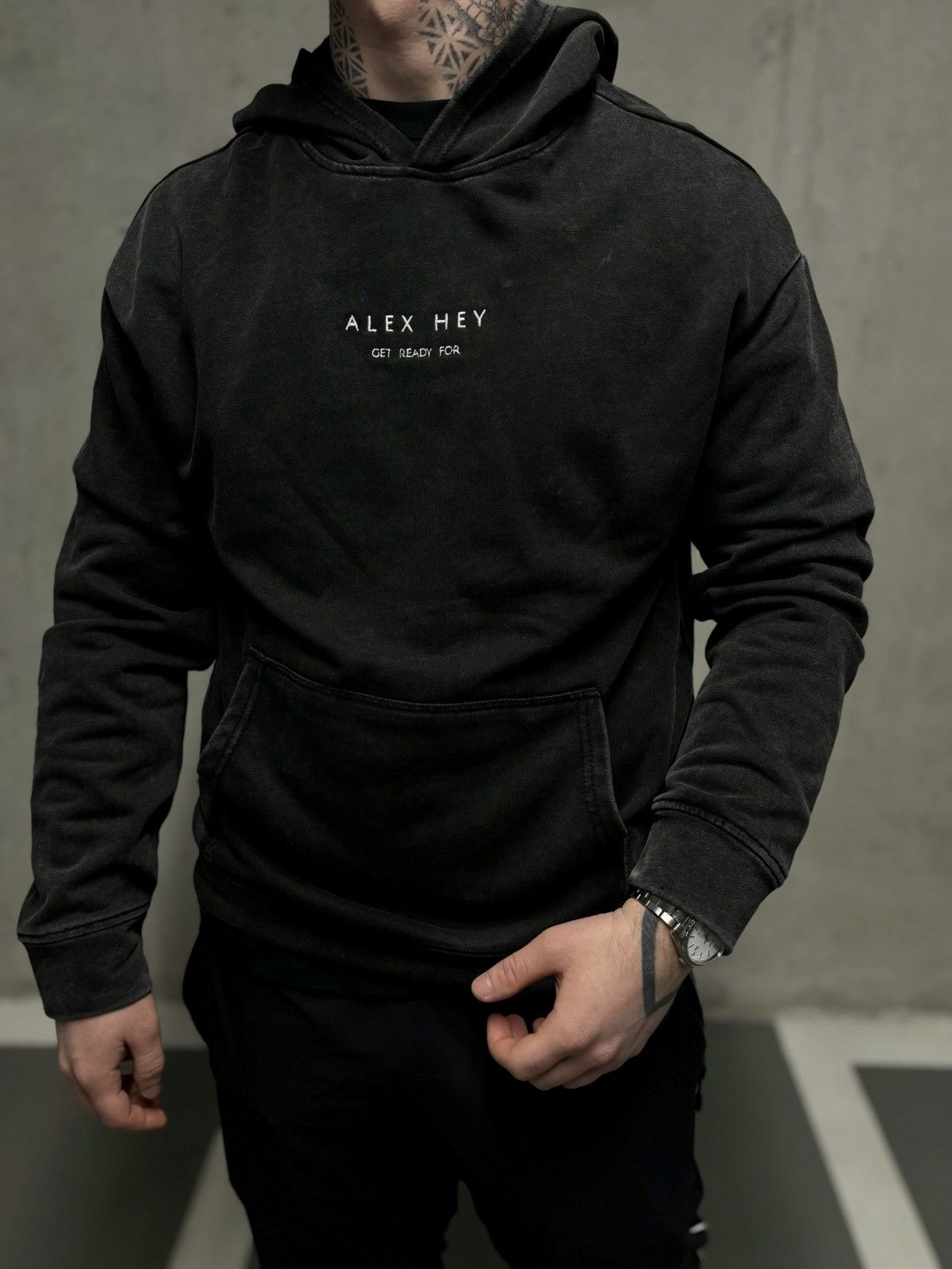 Other COZY HOODIE - WASHED GREY Size US L / EU 52-54 / 3 - 1 Thumbnail