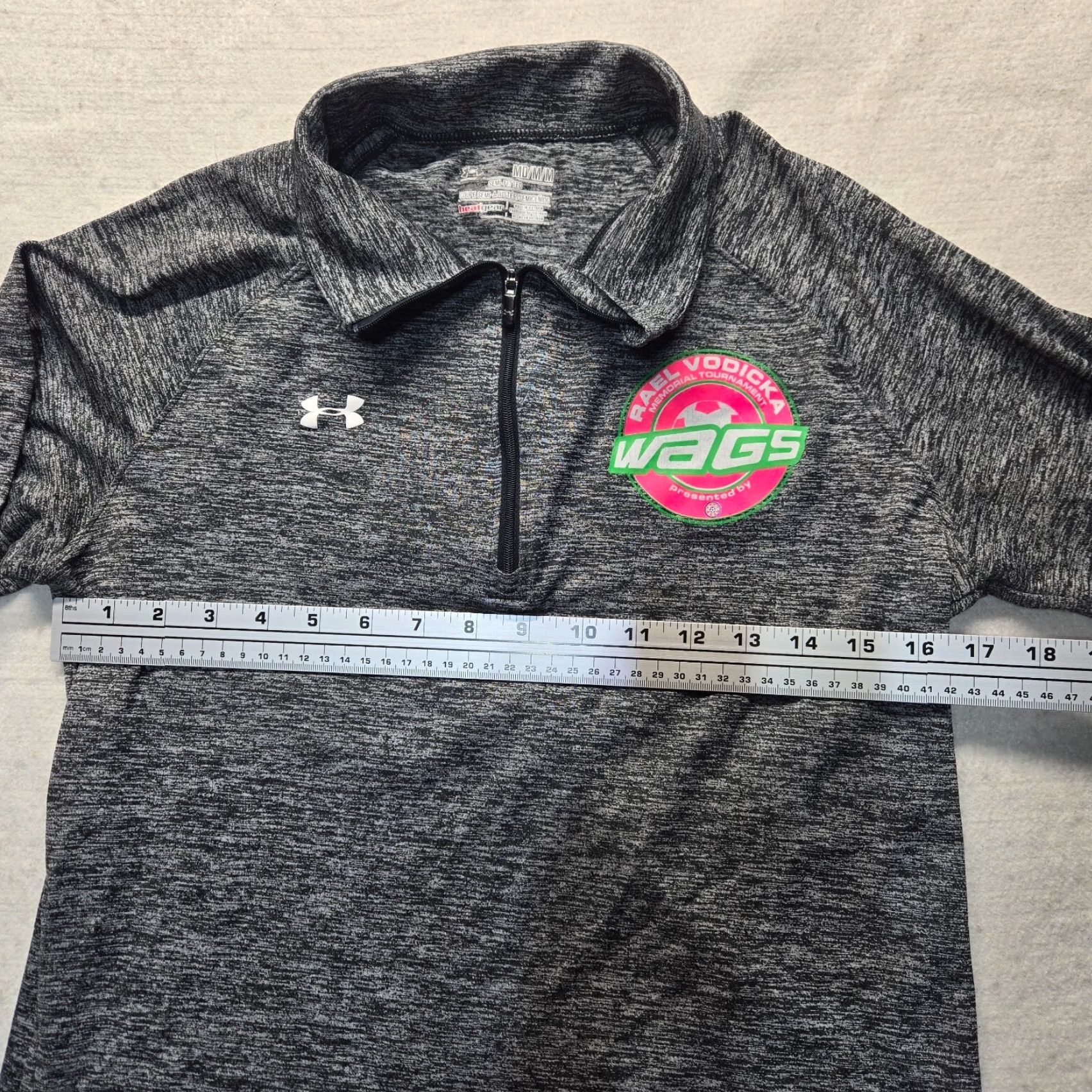 Under Armour Under Armour Shirt Adult Women's M Gray Tee T-Shirt 1/4 Zip Rael Vodicka Wags Womens Size M / US 6-8 / IT 42-44 - 4 Thumbnail