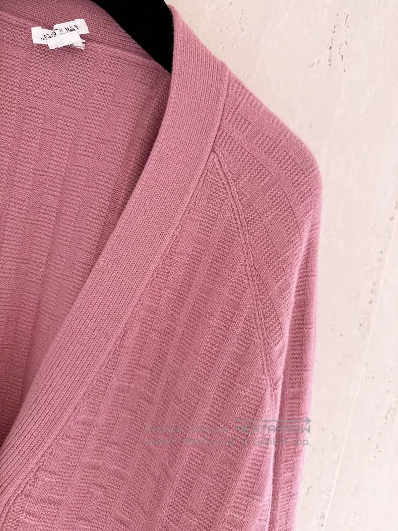 Hermes Hermes Fuchsia Sheep Wool Knit Cardigan Size XS / US 0-2 / IT 36-38 - 3 Thumbnail