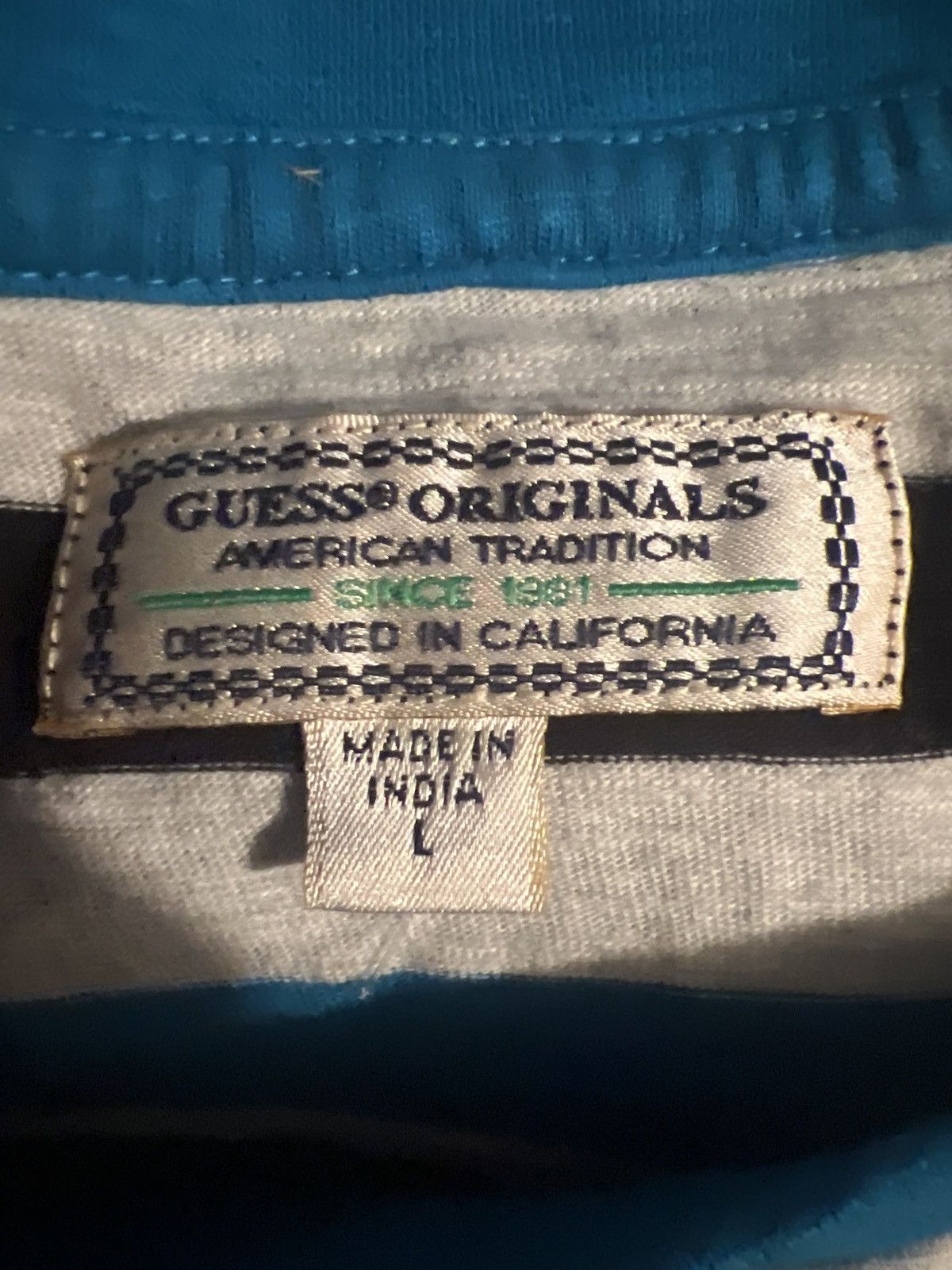 Guess Guess Originals Striped Short sleeve Tshirt Size US L / EU 52-54 / 3 - 3 Thumbnail