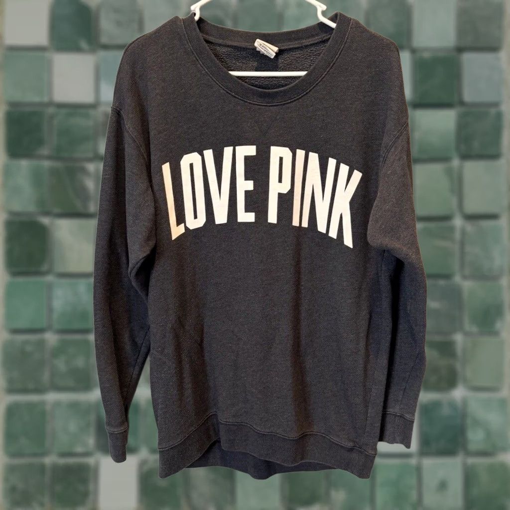 Vintage Victoria Secret Pink Oversize Sweater Gray Women's M Size M / US 6-8 / IT 42-44 - 1 Thumbnail