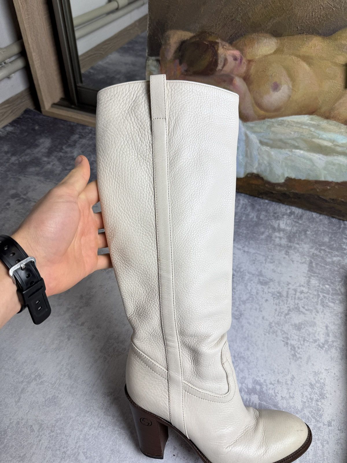 Gucci Gucci Designer Rare Cowboys Leather High Vintage Heels Boots Size US 6 / IT 36 - 7 Thumbnail