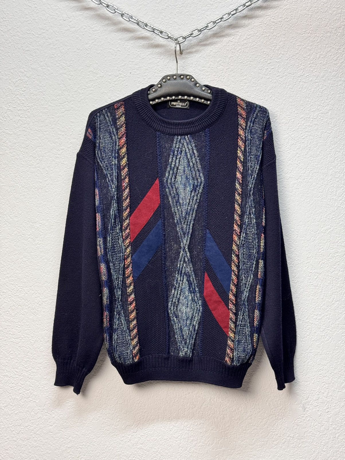 Carlo Colucci × Coogi × Vintage Vintage Carlo Colucci Coogi Style Sweater Multicolour tundra Size US M / EU 48-50 / 2 - 2 Thumbnail