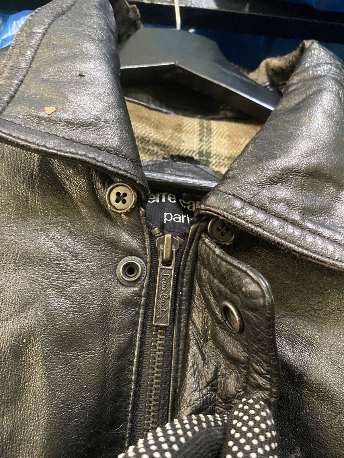 Pierre Cardin Vintage Pierre Cardin Paris Black Leather Bomber Jacket Size US M / EU 48-50 / 2 - 9 Thumbnail