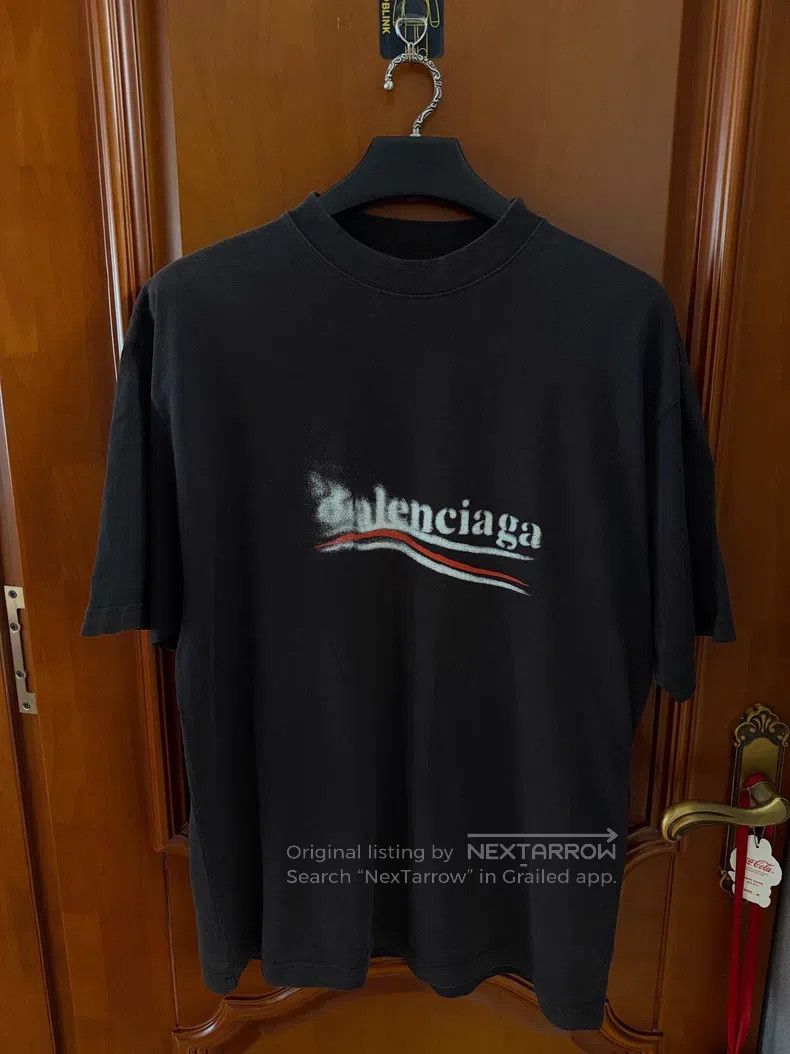 Balenciaga Balenciaga Faded Coke Print Short Sleeve T-Shirt Size US S / EU 44-46 / 1 - 1 Thumbnail