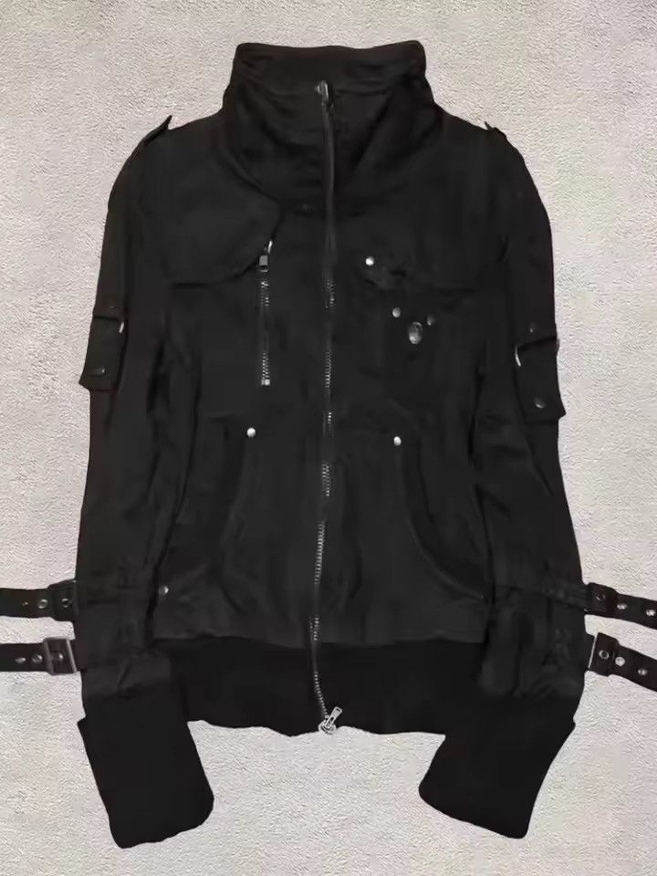 Japanese Brand Cyber-Grunge Buckle Bomber Jacket - Techwear Utility Size M / US 6-8 / IT 42-44 - 4 Thumbnail