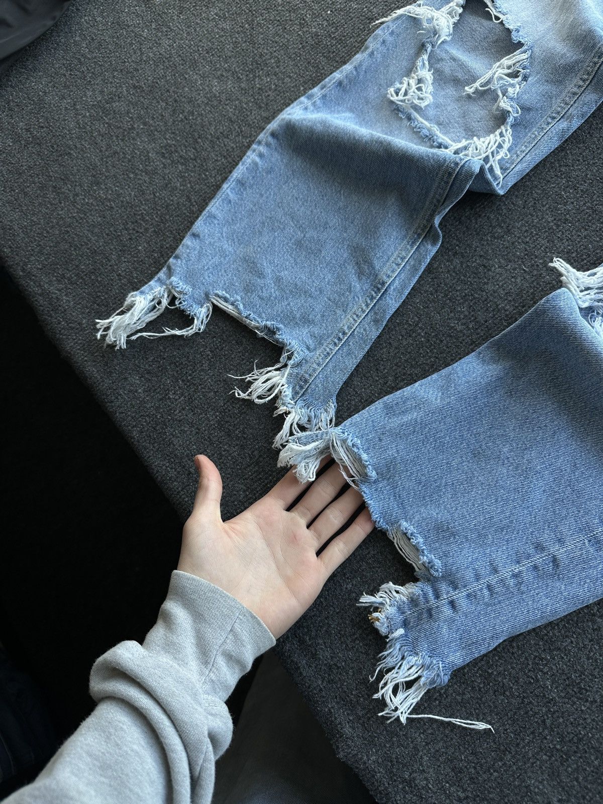Free People 🚨 FREE PEOPLE WE THE FREE AVANT GARDE GOTHIC WOMEN JEANS Size 25" / US 0 / IT 36 - 2 Thumbnail