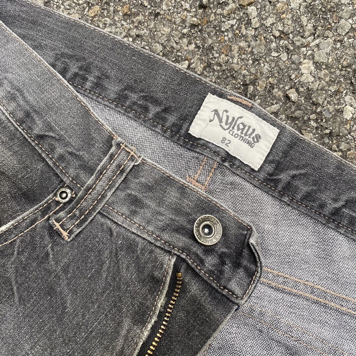 Japanese Brand Hiphop Y2k Nylaus Faded Baggy Cargo Pants Size US 32 / EU 48 - 5 Thumbnail