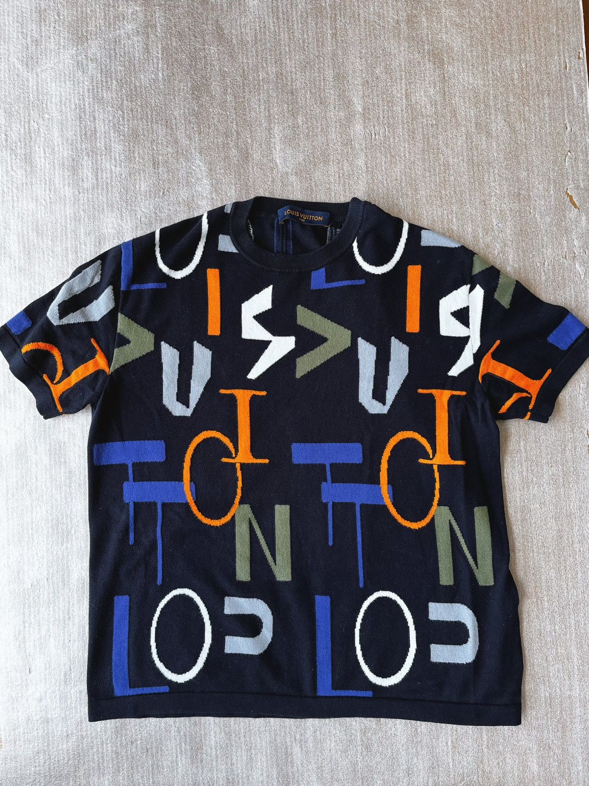 Louis Vuitton Louis Vuitton Luxury Short-Sleeve Knit T-Shirt Size US M / EU 48-50 / 2 - 1 Thumbnail