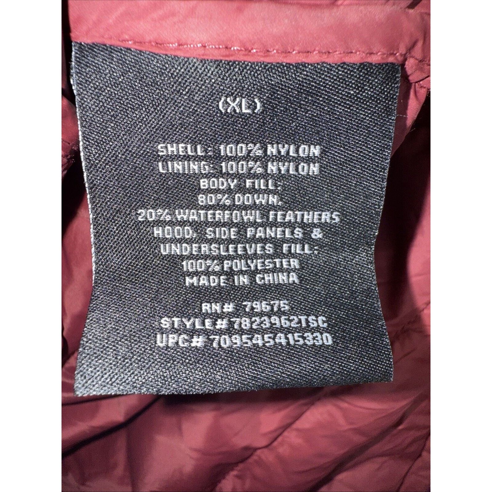 London Fog London Fog Parka Puffer Jacket Women’s XL Maroon Packable Size XL / US 12-14 / IT 48-50 - 9 Thumbnail