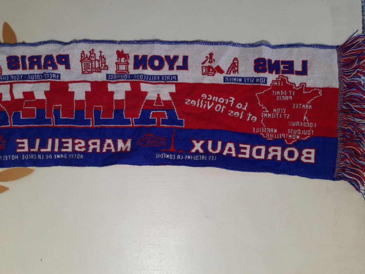 Vintage Allez France Fans Scarf 1998 Size ONE SIZE - 3 Thumbnail
