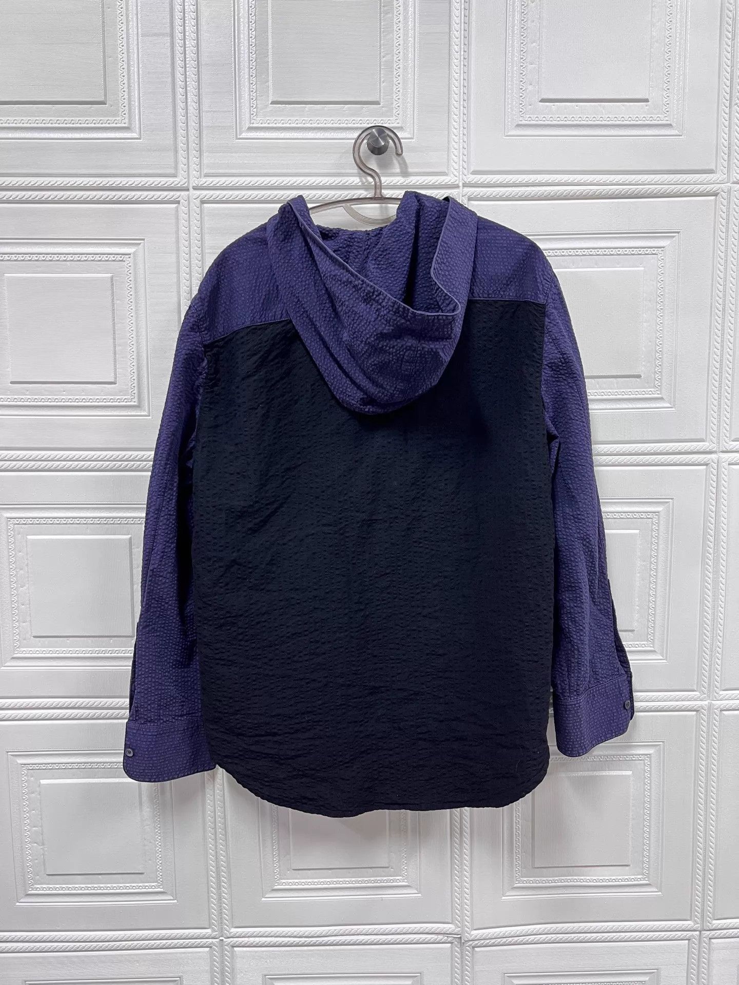 Loewe Loewe Seersucker Hooded Shirt Jacket 41 Size US L / EU 52-54 / 3 - 2 Thumbnail