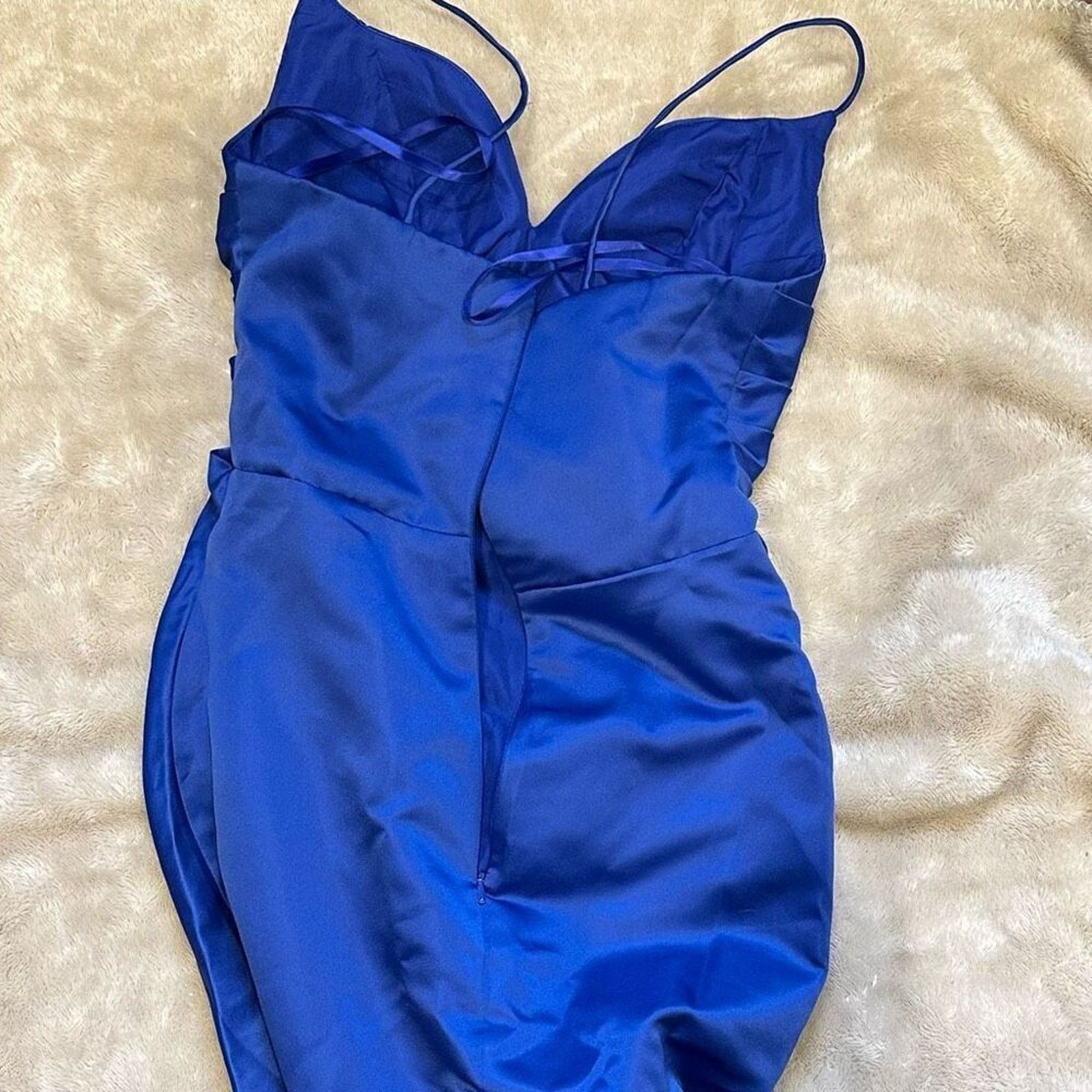 Other Cobalt Blue Gown with Thigh-High Slit | Sz 4 Size S / US 4 / IT 40 - 4 Thumbnail