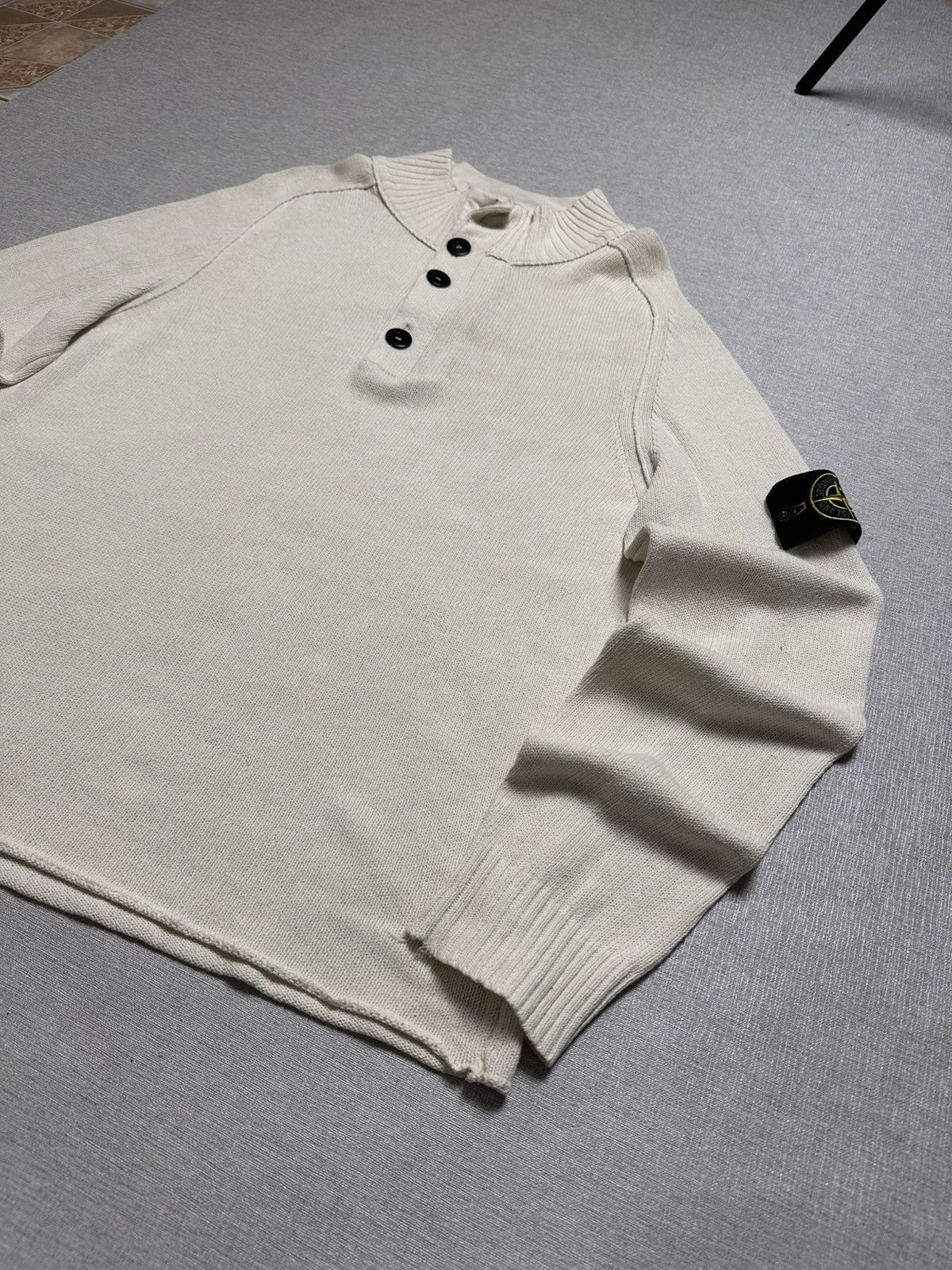 Vintage Stone Island Vintage 1/4 zip Knit Sweater Size US M / EU 48-50 / 2 - 3 Thumbnail