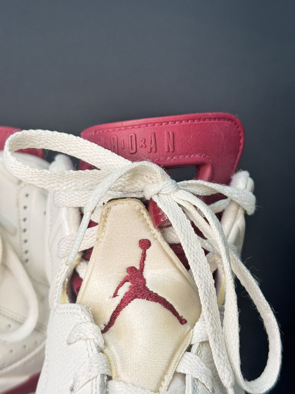 Nike Nike Air Jordan 6 Retro White Maroon US 10.5 Size US 10.5 / EU 43-44 - 5 Thumbnail