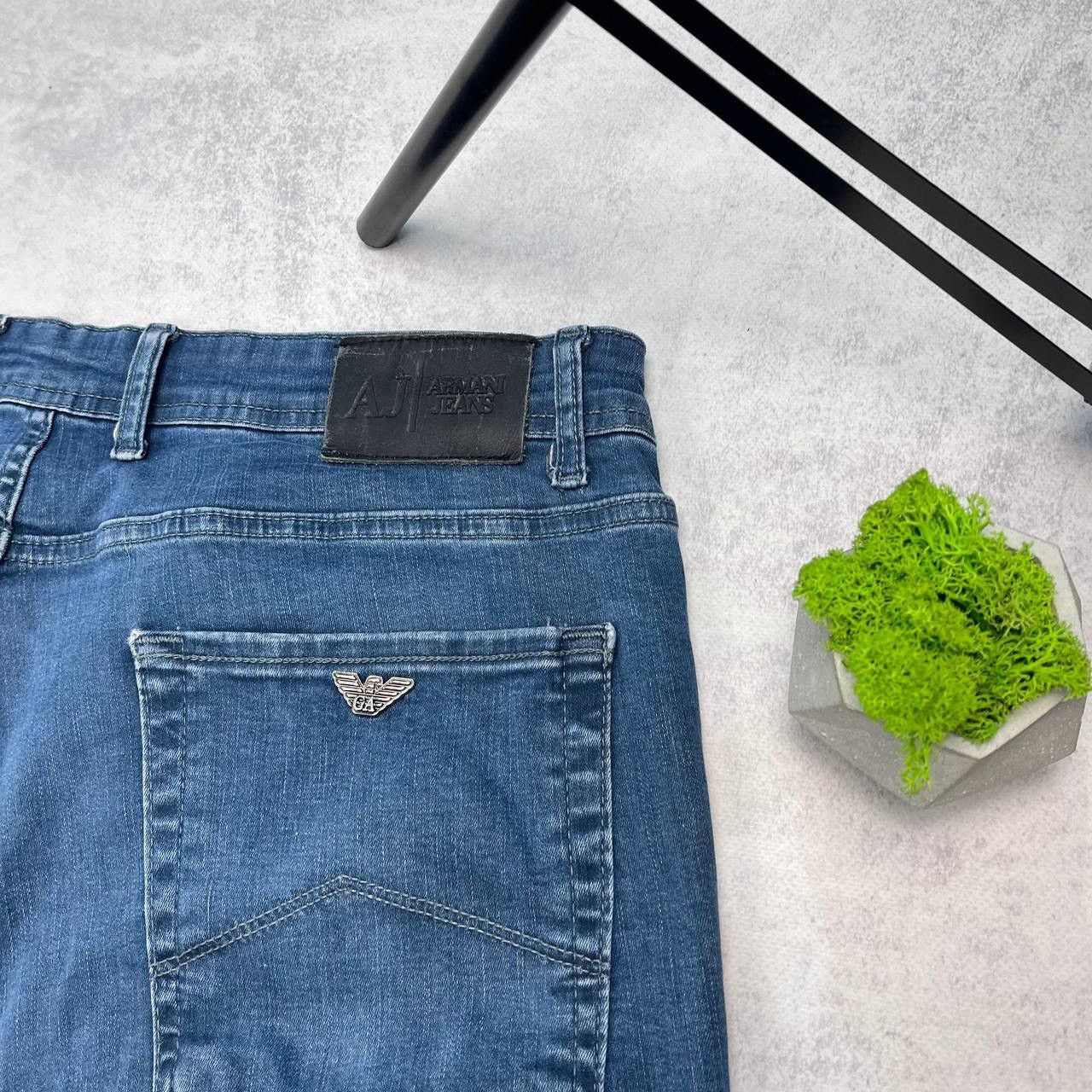 Armani × Vintage Armani Jeans Vintage Denim Pants Flared Mini Logo Y2k Style Size US 33 - 9 Thumbnail
