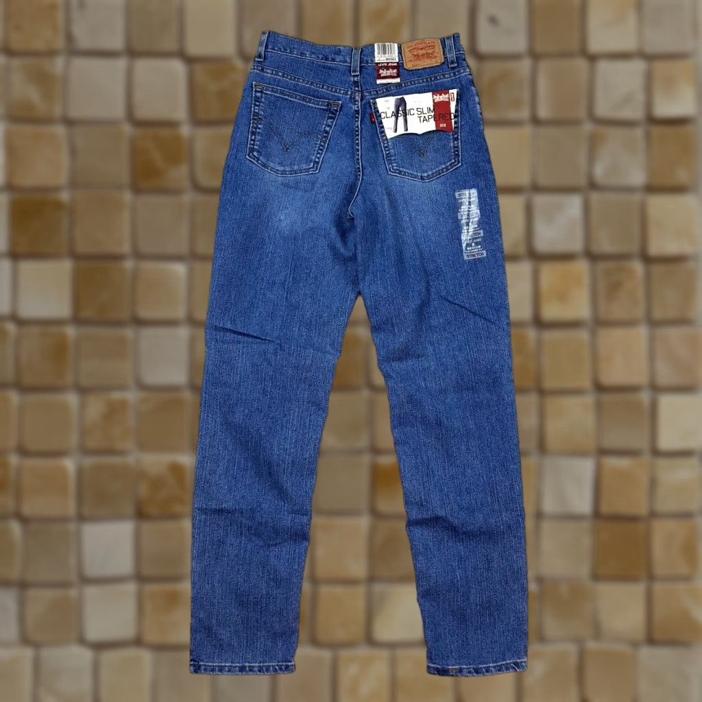 Vintage Y2K Levi's 512 Slim Fit Tapered Leg Womens Size 8 Retro Denim Blue Jeans