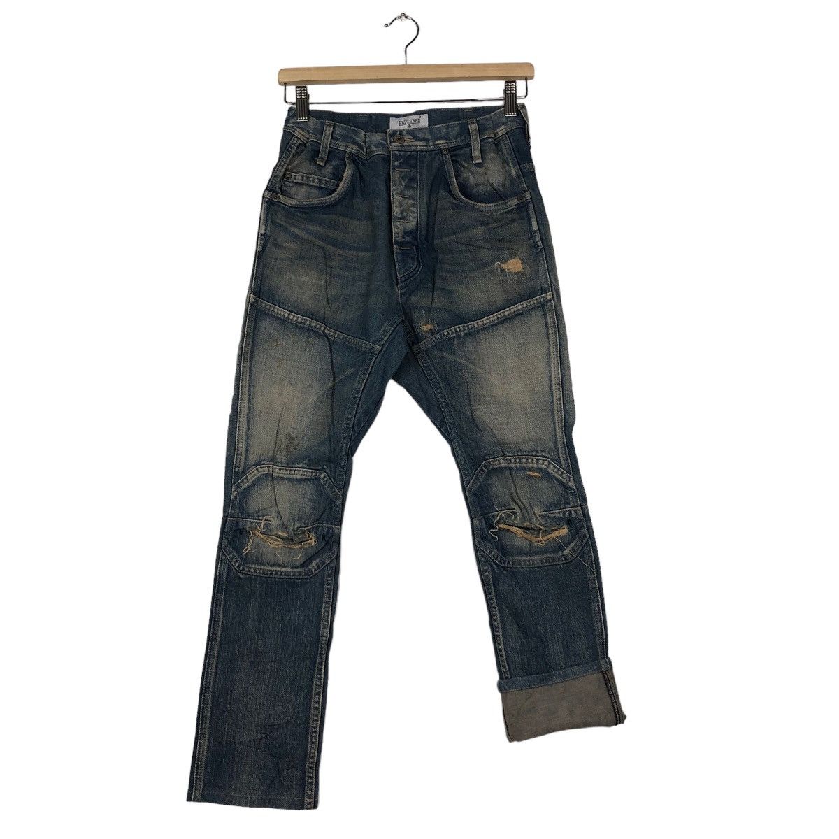 Japanese Brand 🔥90s Rare Distressed Design Jeans Fadthree Hysteric Glamour Size US 26 / EU 42 - 10 Thumbnail