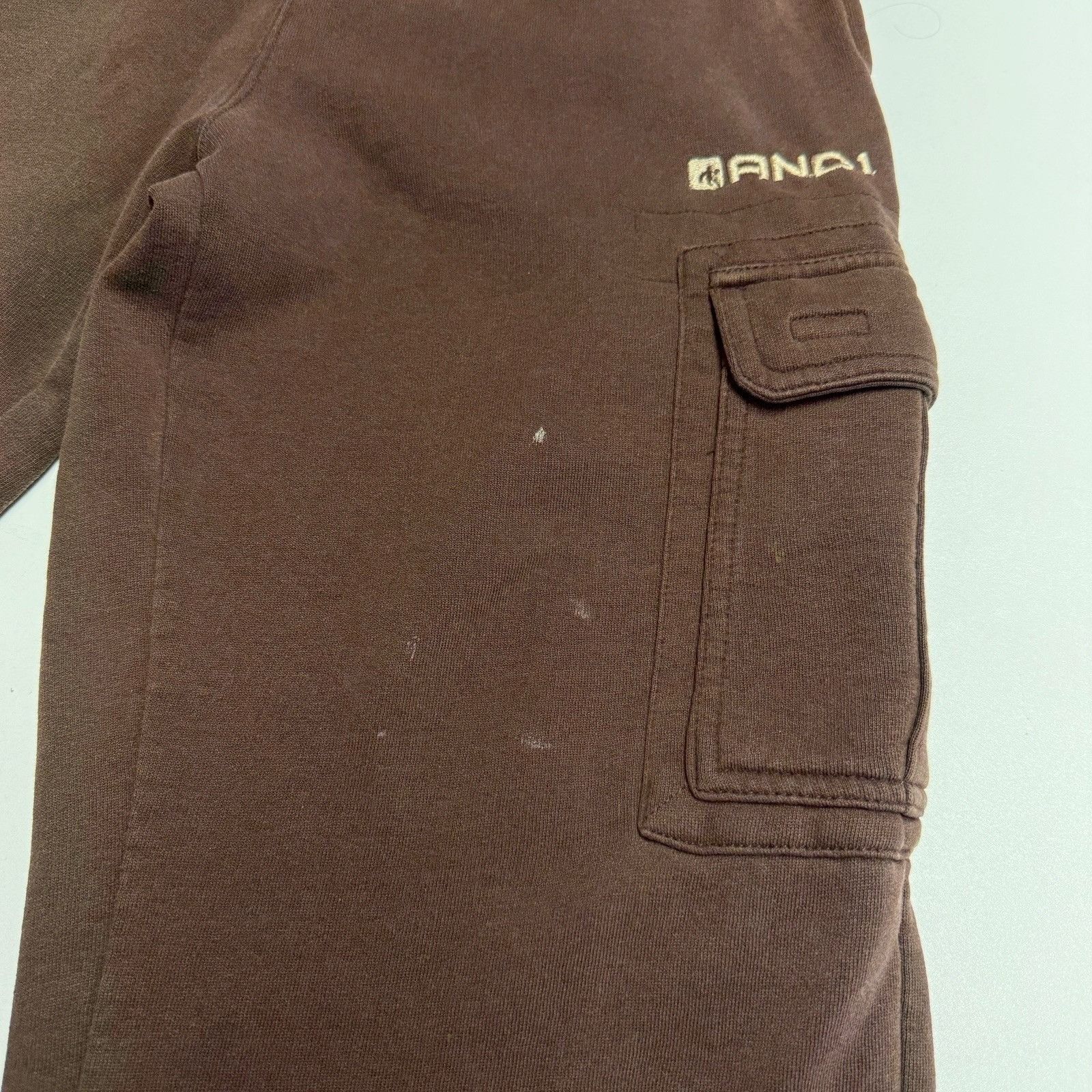 Vintage Vintage AND1 Sweatpants Mens Small (28x28) Brown Y2K Basketb Size US 28 / EU 44 - 5 Thumbnail