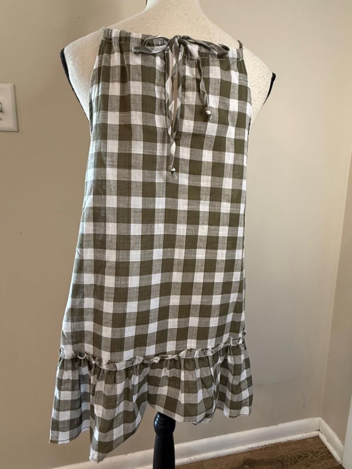 Other For the Republic brown white checkered ruffled tank top SZ M Size M / US 6-8 / IT 42-44 - 4 Thumbnail