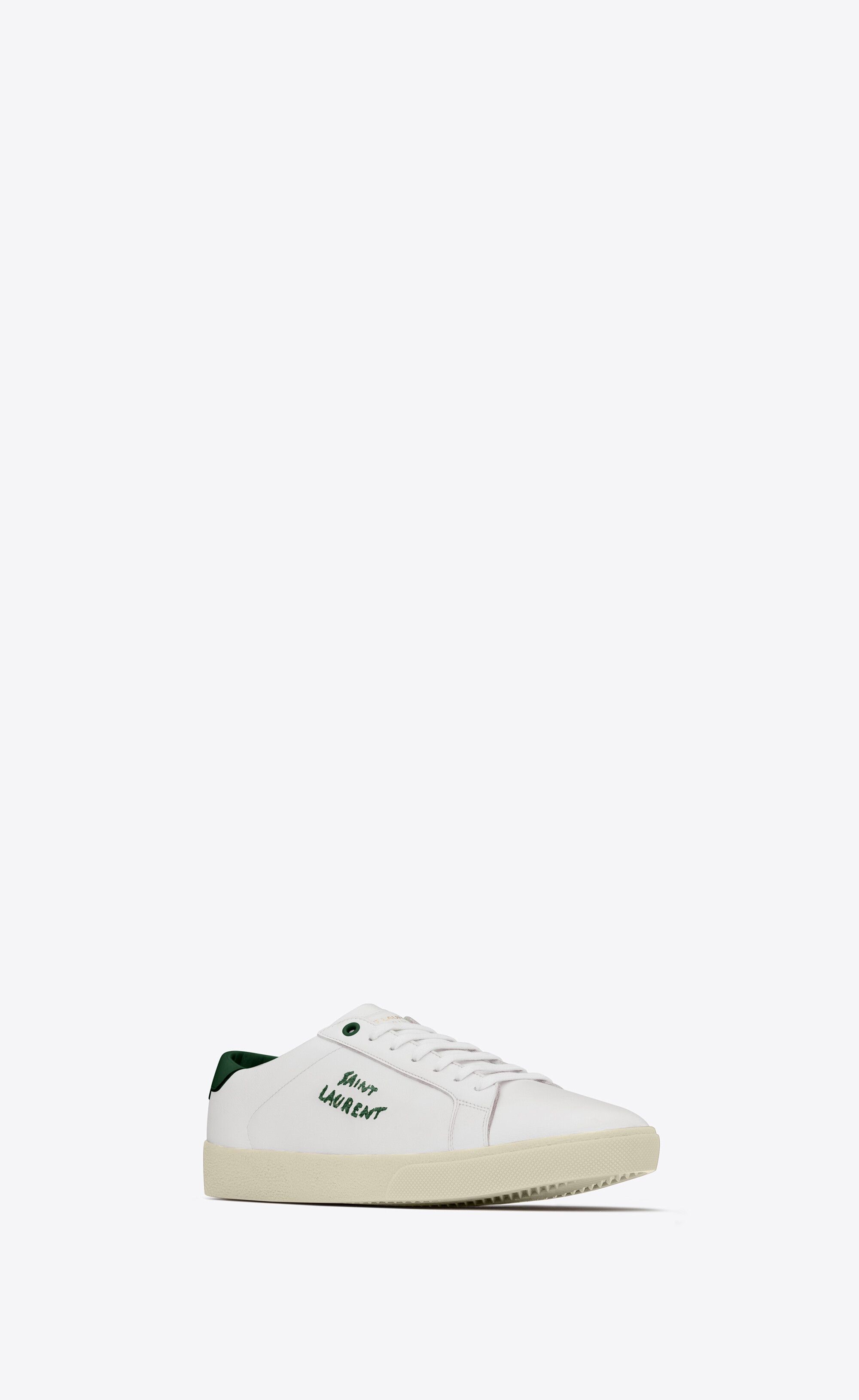 Saint Laurent Paris o1s1wg111224 Court Classic Sl/06 Embroidered Sneakers Size US 9 / EU 42 - 4 Thumbnail
