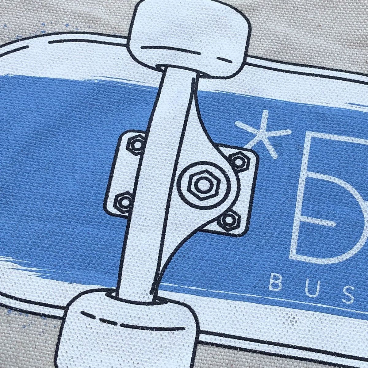 Bape BAPY by *A BATHING APE®️Canvas Tote Bag Blue Skateboard Print Size ONE SIZE - 3 Thumbnail