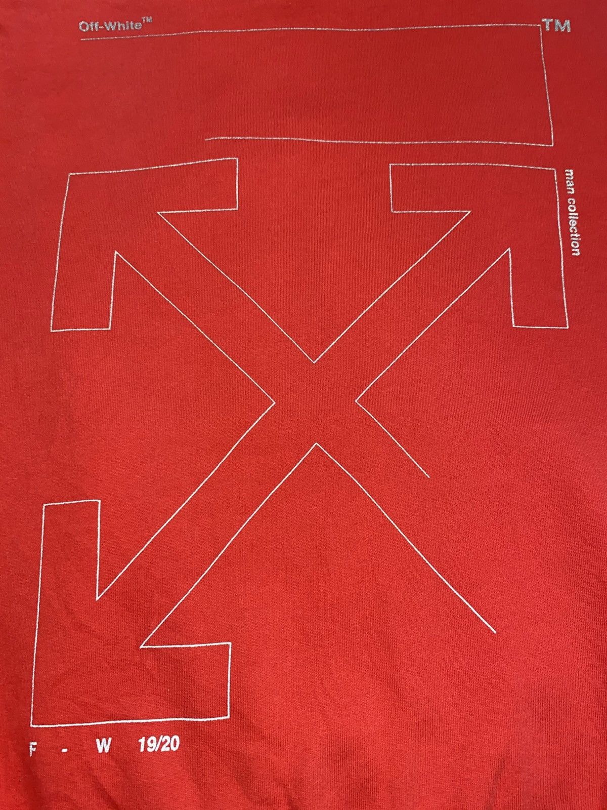 Off-White OFF WHITE FW 19/20 DIAG UNFINISHED SLIM HOODIE Size US S / EU 44-46 / 1 - 5 Thumbnail
