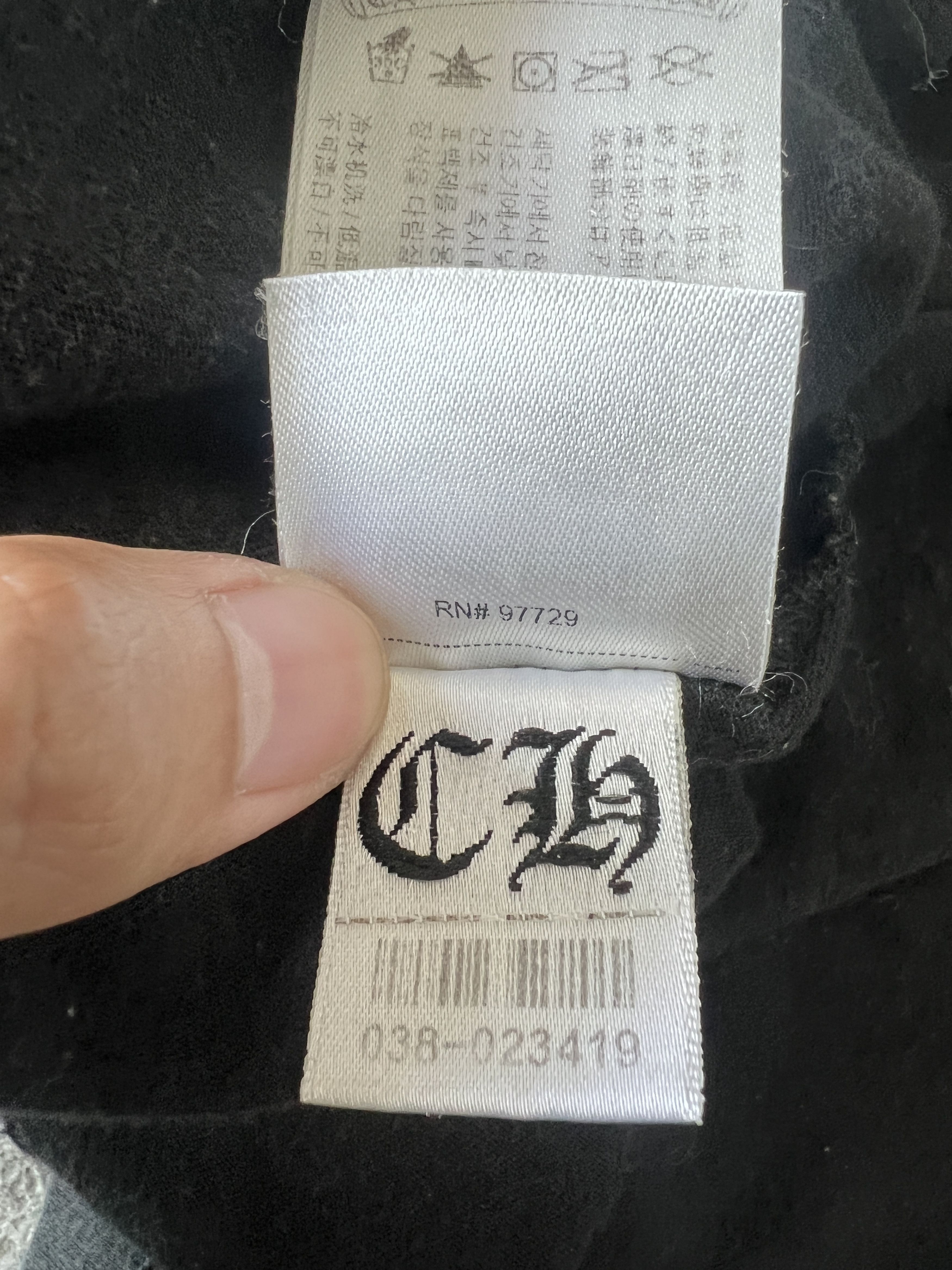 Chrome Hearts Chrome Hearts Hong Kong Horseshoe Pocket Tee Black XL Size US XL / EU 56 / 4 - 9 Thumbnail