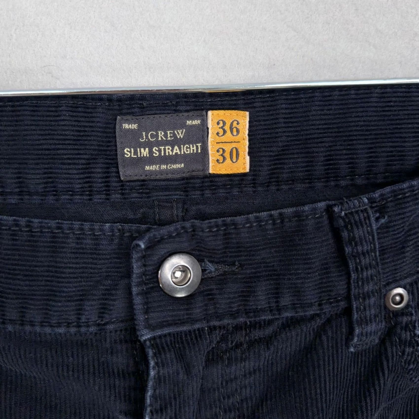 J.Crew J.Crew Pants Mens 36x30 Blue Corduroy Slim Straight 5 Pocket Chino Casual Fall Size US 36 / EU 52 - 3 Thumbnail