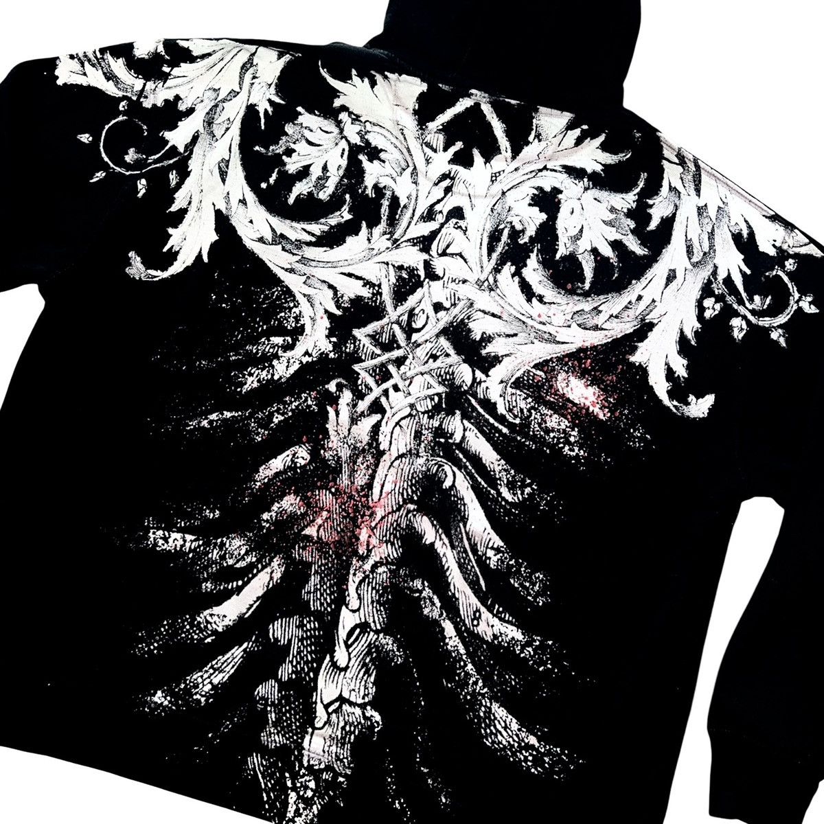 Affliction Extreme Couture Affliction Blood Splattered Skeleton Hoodie Size US XXL / EU 58 / 5 - 4 Thumbnail