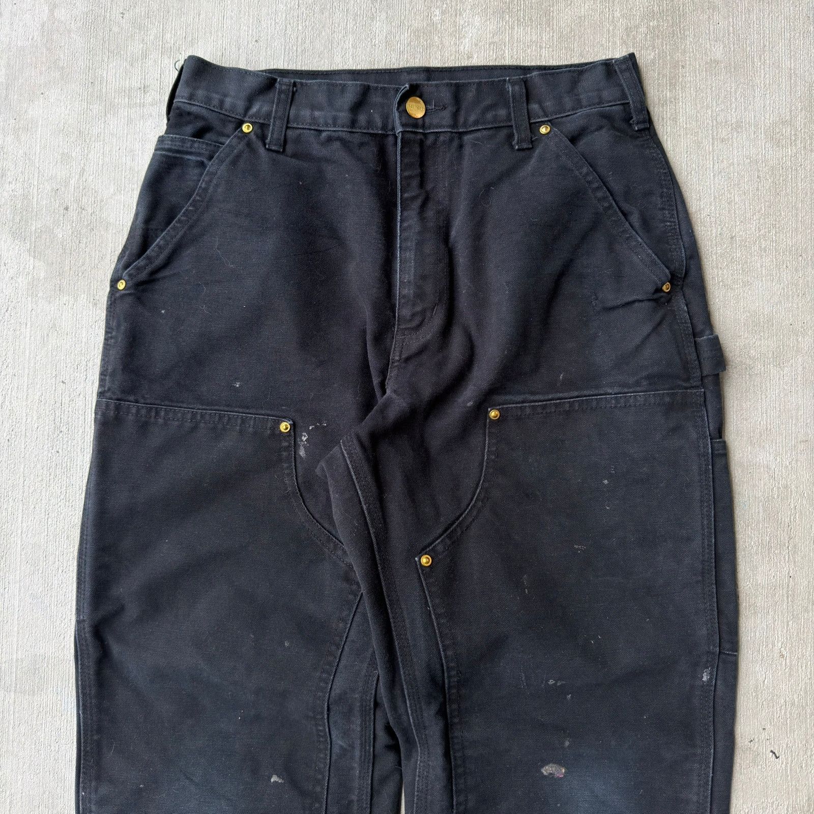 Carhartt × Vintage Carhartt black double knee work wear carpenter pants Size US 29 - 2 Thumbnail